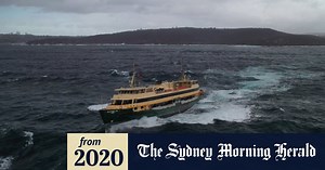 Manly ferry battles swell in Sydney Harbour