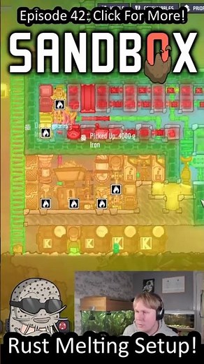 Melting Rust Into Iron In ONI! #oxygennotincluded #sandboxshowcase #gaming