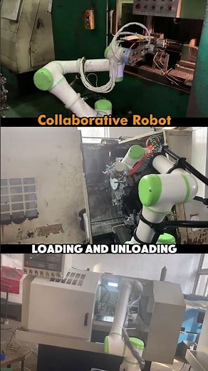 Collaborative Robot: Machine Tool Loading and Unloading#collaborativerobots #loadingandunloading