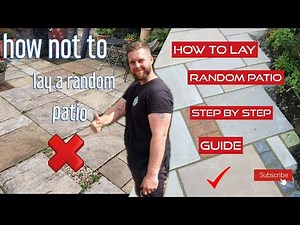 How to lay Indian sandstone randomly , guide ,tips and walk through