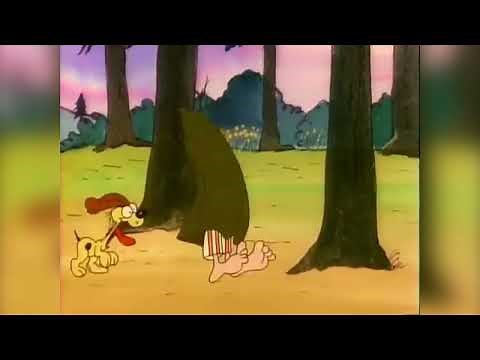 Garfield feet lickle scene