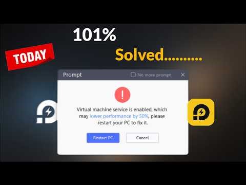 Fix LDPlayer Virtual Machine Service is Enabled Error - Windows 11/10/8/7 - 2026 - Fix