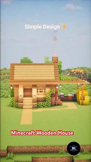 Minecraft Wooden House Easy to Build #minecraft #minecraftbuilds