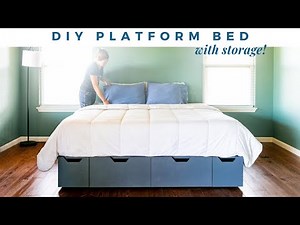 Platform Bed with Storage!