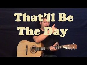 That'll Be The Day (Buddy Holly) Easy Guitar Lesson How to Play Tutorial Strum Chords Licks