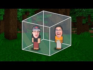 TENTE SOBREVIVER DENTRO DE UMA PAREDE INVISÍVEL NO MINECRAFT!