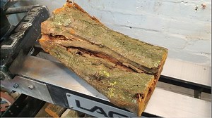 The wood is Hawthorn, the epoxy is a mix of 4 colours with a luminescent powder added to give a glow when the glass is exposed to UV light and then continues to glow while in the dark. | Matt Jordan - Woodturning