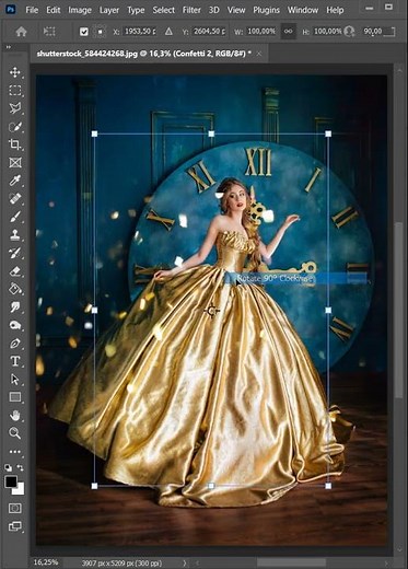 Confetti Overlay Effect in Photoshop. Texture Pack, Glitter Overlays, Action. How to Work.