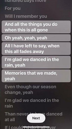 Glad We Danced (lyrics) By Tatiana