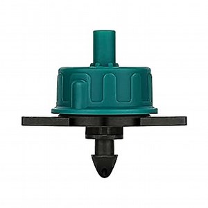 2 GPH Pressure Compensating Drippers 50 Per Bag, Drip Irrigation Dripper / Emitter with Pressure Compensation for 1/4" Drip tubing, Dark Green