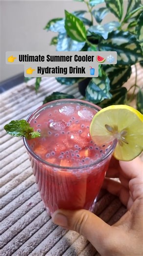 👉 పుచ్చకాయ మింట్ జ్యూస్ 🥤 Summer lo body ni cool chese drink | Watermelon Mint Juice | Episode 2