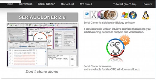 DNA解析ソフト２ Serial Cloner