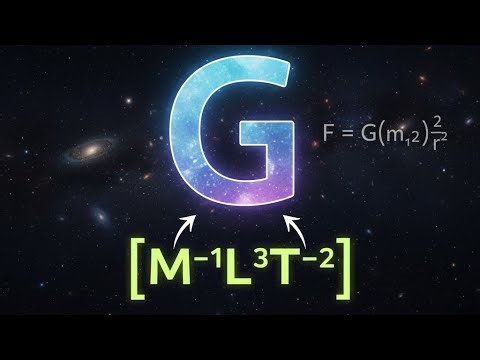 Gravitational Constant Dimensions EXPLAINED! | Physics Dimensional Analysis - UNLOCKING 'G'