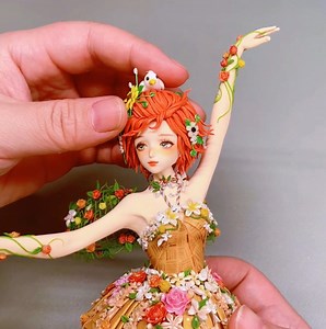 Dance Frozen in Clay 🌸Fairy of a Thousand Flowers - Clay Tutorial | DEEPFLAME