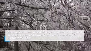 VIDEO: Ice storm hits Northern Michigan March 2025