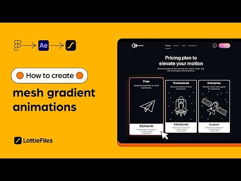 How to Create a Mesh Gradient Lottie Animation in Adobe After Effects & Export to Figma