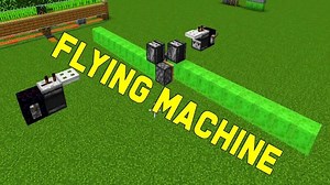 Flying Machine Minecraft 1.20 | How to Make a 2-way Slime Block Flying Machine