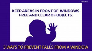 Harborview Injury Prevention and Research Center estimates that over 85% percent of children who fall through windows first fall through a screen, but using a window stop is an easy preventative measure to take. “When we're using windows stop, an important number to remember is 4 inches. We want to allow a window to open up to 4 inches for ventilation, but windows that are more than 4 inches open allow a toddler or another child to pass through," says Dr. Brian Johnston, Harborview Medical Cente