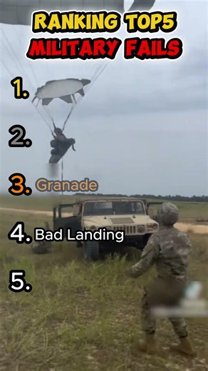Ranking Top5 Most Extreme Military Fails