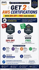 🚀 50% OFF AWS AI Practitioner + FREE Cloud Practitioner Exam Voucher