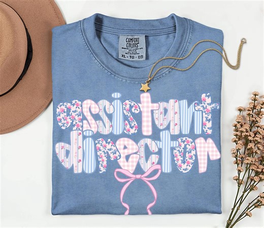 Assistant Director Preppy Shirt,assistant School Director Tee,gift for Assistant Director,childcare Assistant Director Tshirt,school Staff - Etsy