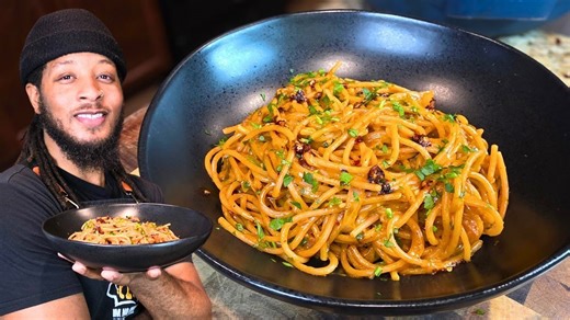 Spicy Caramelized Onion Pasta but High Protein