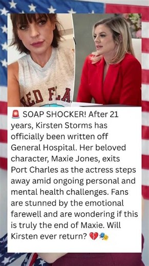 🚨 SHOCK EXIT: Kirsten Storms OUT After 21 Years on General Hospital! 😱