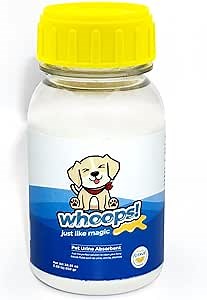 Whoops! Pet Accident Cleanup Powder - Non-Toxic, Citrus Fragrance, Absorbs & Deodorizes Urine, Vomit, Diarrhea - 1 Pack (8.81 oz)