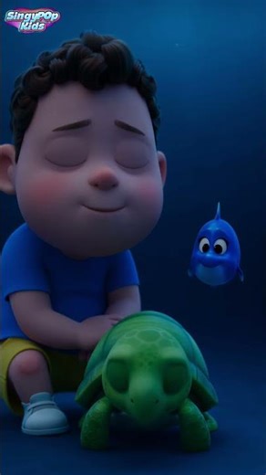 Sleepy Turtle Time 😴🐢 B is for Turtle | Calm Ocean ABC for Kids