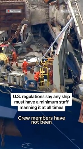 9.1K views · 83 reactions | The enormous container ship that collided with and collapsed the Francis Scott Key Bridge in Baltimore in March was removed from the crash site and taken to shore in a complex procedure. | NBC News | Facebook