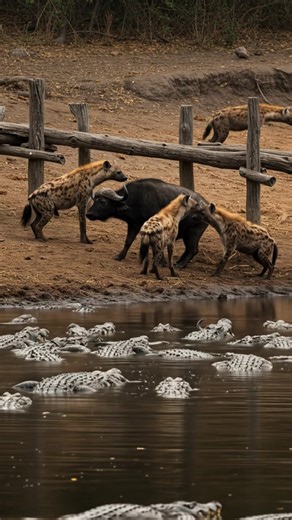 52K views · 338 reactions | Hyena and crocodiles attack buffalo #wildebe #eagle #python #cowboy #wildlife #hyenas | Wildlife attack | Facebook