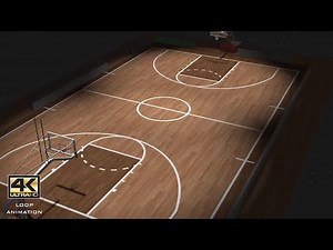 Basketball Court Stock Motion Graphics