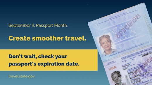 Don’t Wait — Check Your Passport’s Expiration Date - United States Department of State