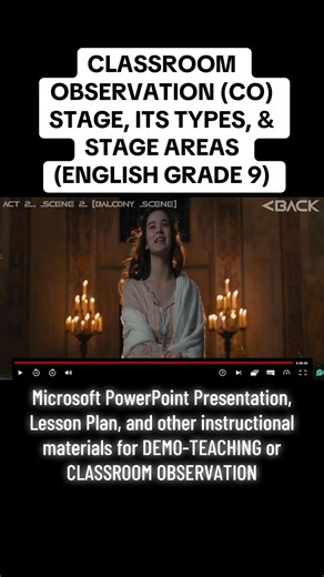 6K views · 15 reactions | CLASSROOM OBSERVATION (CO) ON STAGE, ITS TYPES, & STAGE AREAS (ENGLISH GRADE 9) Microsoft PowerPoint Presentation, Lesson Plan, and other instructional materials for DEMO-TEACHING or CLASSROOM OBSERVATION | Teacher Zin | Facebook