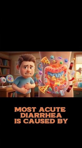 Your Tummy and Diarrhea #Shorts#Diarrhea#MedicalAnimation