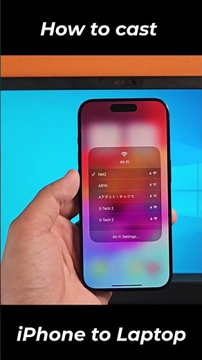 How to screen mirror iPhone to laptop windows 11 #iphone #screenmirroring