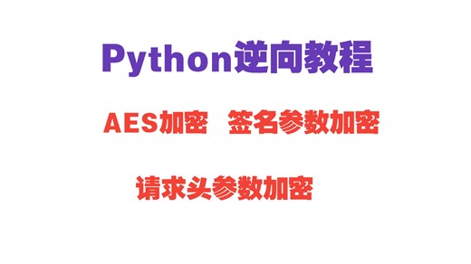 Python逆向教程：（AES加密、签名参数加密、请求头参数加密）获取网站视频