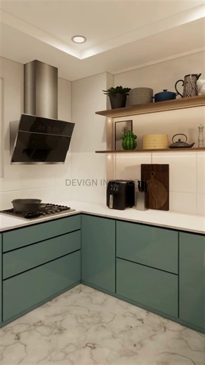 #modularkitchen #3drender #3d #homedecor #interiormaster #homedesign #trending #home #kitchen