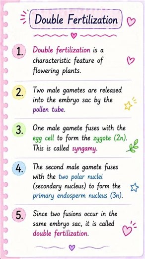 2nd PUC first chapter sexual reproduction in flowering plant (double fertilization)