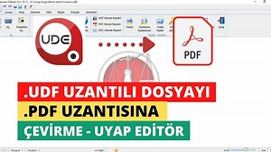 UDF Uzantılı Dosyaları PDF'e Çevirme | UDF to PDF Mobil | UYAP Editör Çevirme Programi 2022