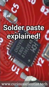 Solder paste - explained! #soldering #smd #electronics #microscope #diy