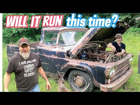 Abandoned 1958 Ford F100 Truck will it run this time?