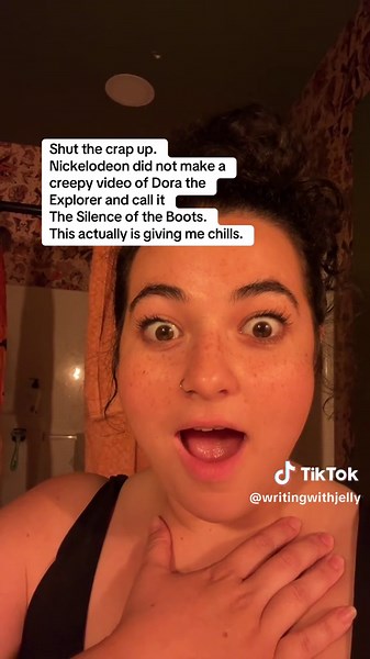 WHAT DID THEY DO TO BOOTS? 😭 #creepy #nickelodeon #shutup #writingwithjelly #thesilenceoftheboots #doratheexplorer #dora #halloween #horror @Nickelodeon