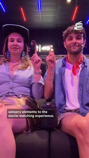 you'll feel like you're right next to glen powell in 4DX 🌪️ | NowThis