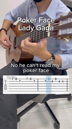 Lady Gaga Poker Face Guitar Tutorial