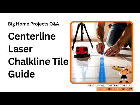 Centerline Chalkline Laser Layout For Tile Precision