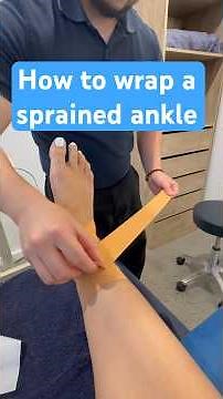How to wrap a sprained ankles