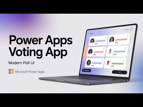 Build a Real Voting / Poll App in Power Apps | Voting + Live Results