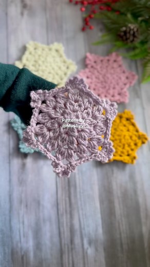 7.3K views · 70 reactions | Crochet Snow petals Coasters Pattern By Mushyy. Get this Pattern available exclusively on Etsy Shop - Mushyy Store. Link in no & comments! #crochet #crochetaddict #handmadewithlove #crochetinspiration #yarnlove #crochetart #crochetlife #crochetersofinstagram #crochetpattern #yarnaddict #crafty #fiberart #hookedoncrochet #crochetlover #MadeWithLove #crochetlov | Mushyy_1 | Facebook