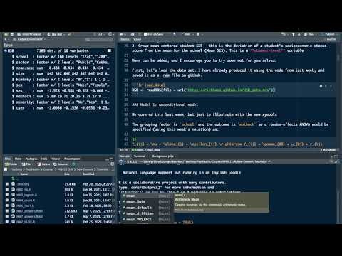 Lesson 7: Introducing Hierarchical Linear Modeling